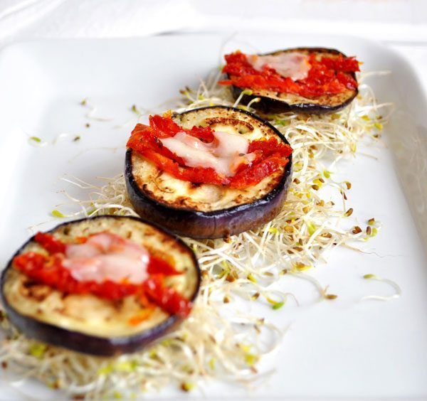 Grilled Caprese Eggplants