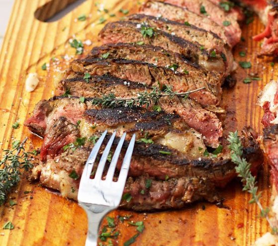 ribeye steak for lunchtime