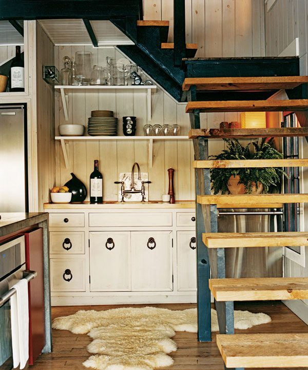 Kitchen under the stairs