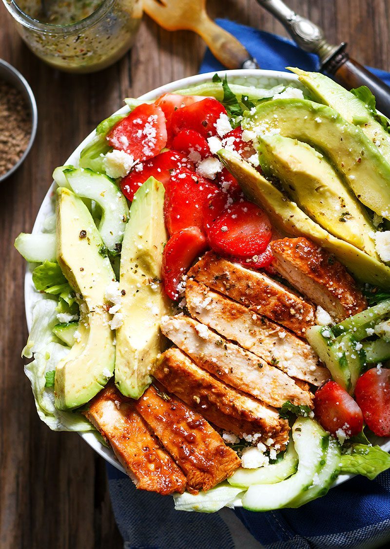 Honey Lime Grilled Chicken Salad