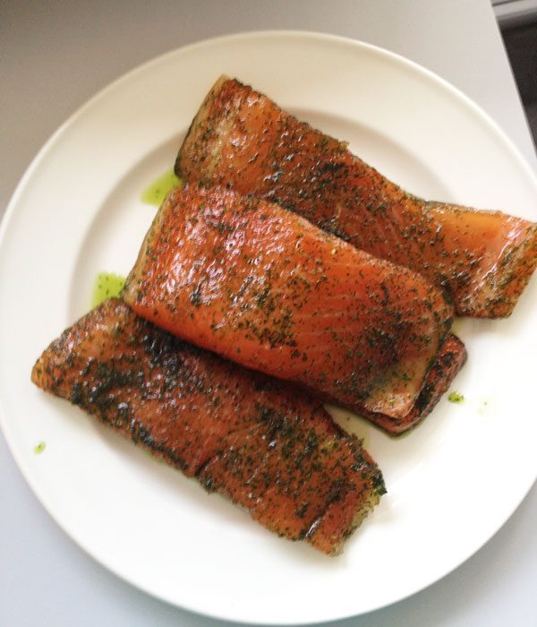 Sweet and Salty Marinated Salmon