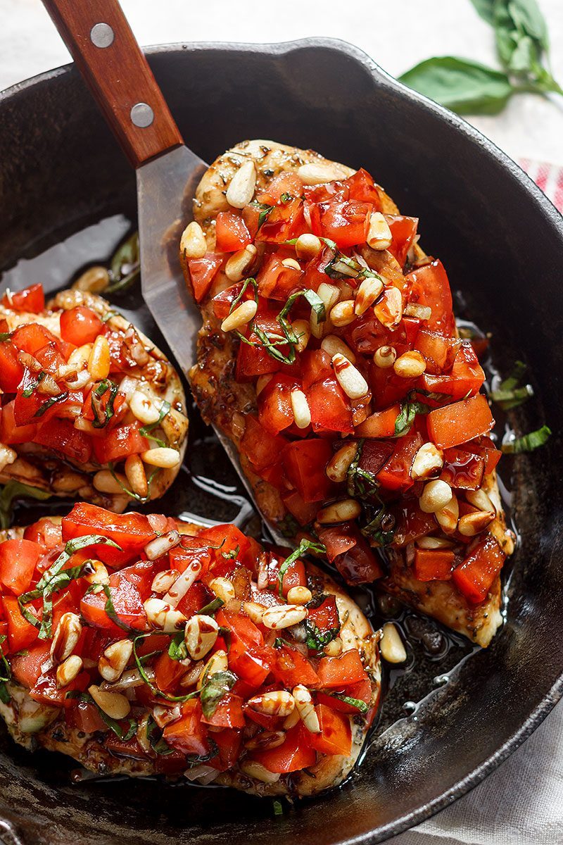 Grilled Chicken Bruschetta