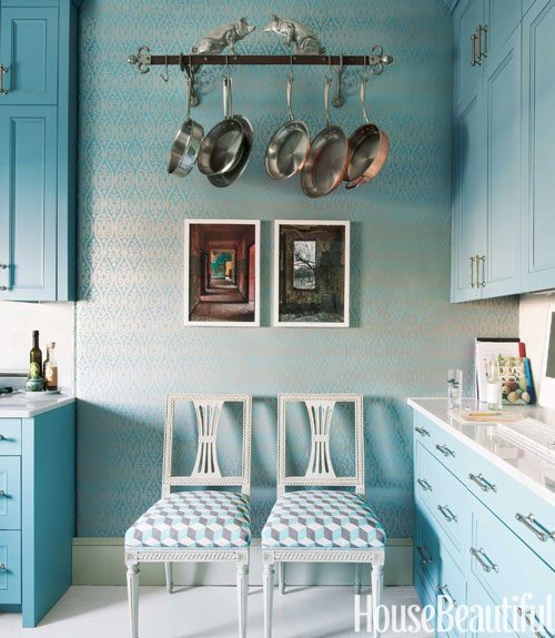 Blue kitchen design