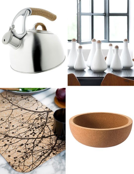 Cork kitchen accessories