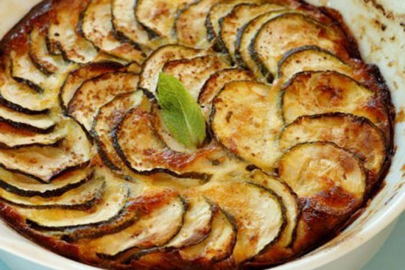 Zucchini Casserole - #recipe by #eatwell101 - https://www.eatwell101.com/cheese-zucchini-casserole-recipe