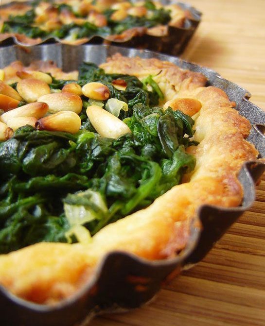 Frozen tart recipe with Spinach