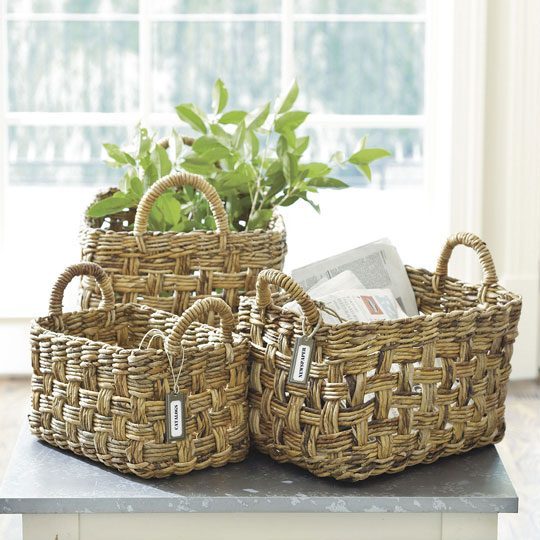 Woven Banana Bark Baskets