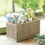 woven Seagrass Dinnerware Caddy thumbnail