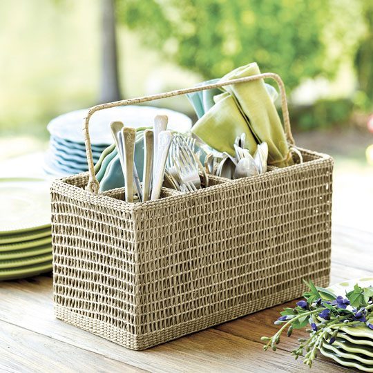 Seagrass Dinnerware Caddy