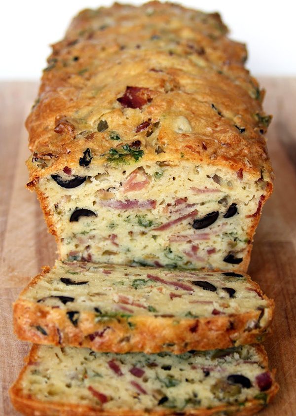 Olive Bacon and Cheese Bread