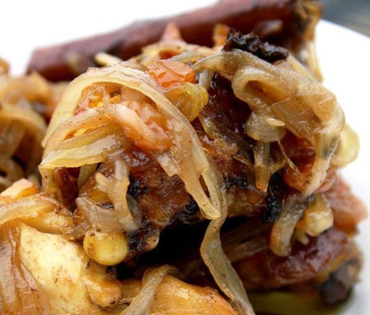 Braised Chicken Recipe with Caramelized Onions