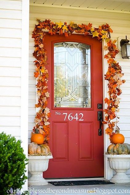 autumn door decor