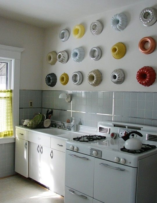 cake pan wall decor