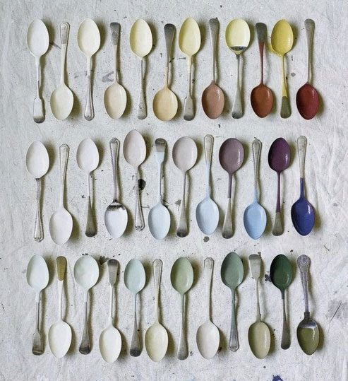 dipped spoons wall decor