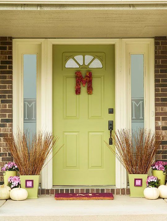 fall front door decor