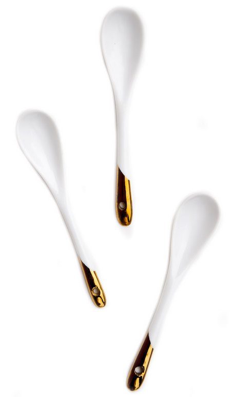 gold dipped spoons