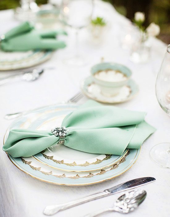 mint napkins