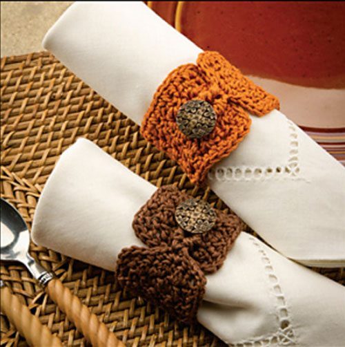 napkin ring made with buttons