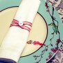 napkin ring made with  ribbon and buttons thumbnail