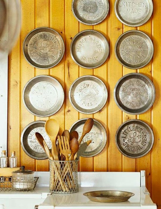 Kitchen Wall Decor Ideas Utensils Eatwell101 Pie Pans Wall Decor
