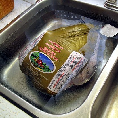 thawing turkey quickly