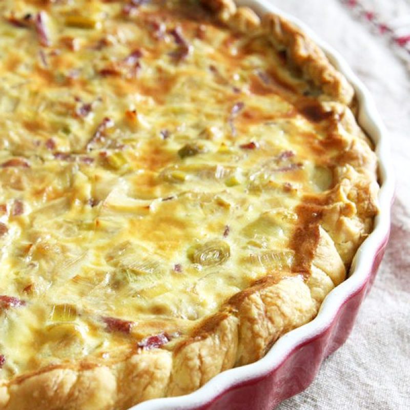 Bacon and Leek Quiche Recipe — Eatwell101