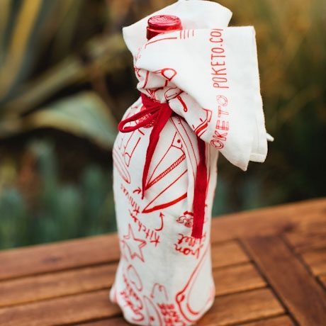 Cute Dishtowel Gift Wrap Idea