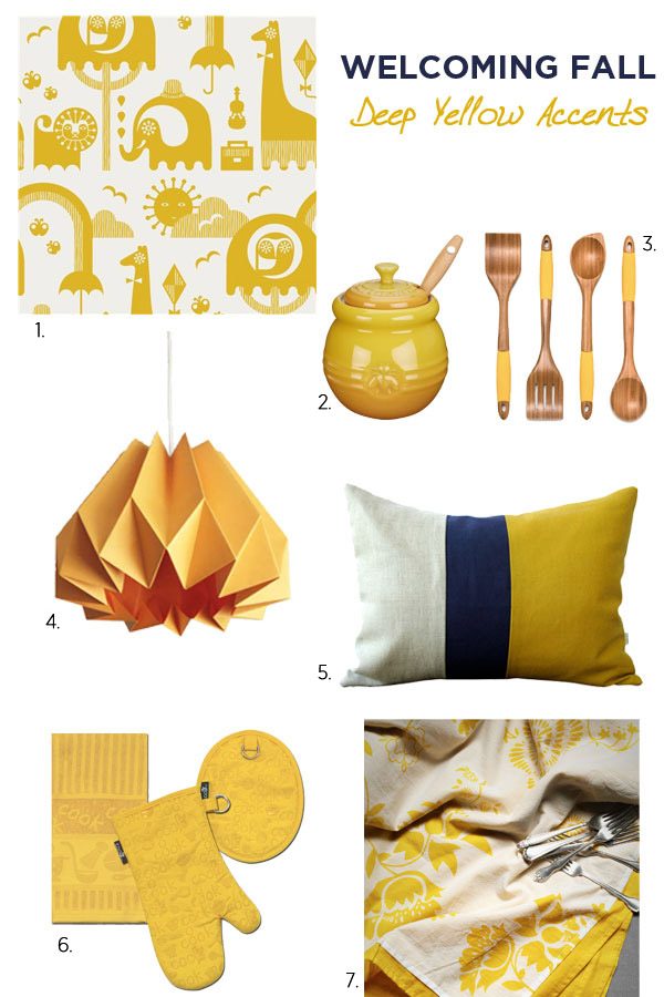 Deep yellow decorating ideas