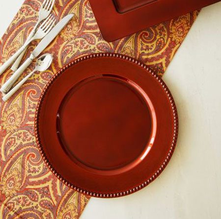 fall entertaining plate charger