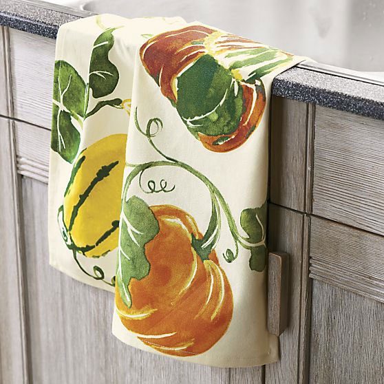 linen thanksgiving Dishtowel