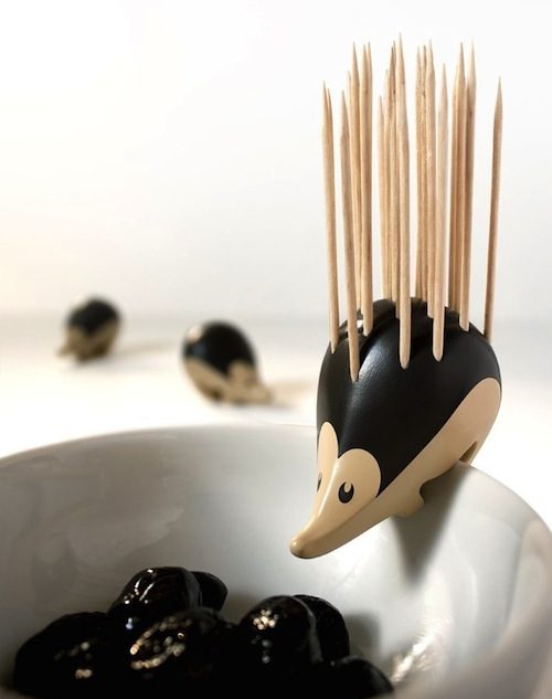 by Creative Co-Op Solid Pewter Hedgehog Shaped Toothpick Holder 