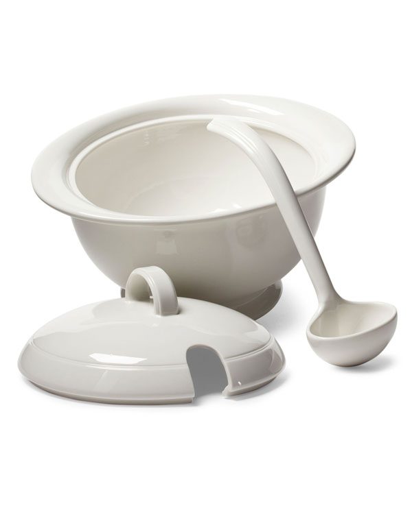 White Ceramic Soup Tureen