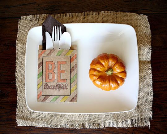 Thanksgiving place setting For Kids Photo-