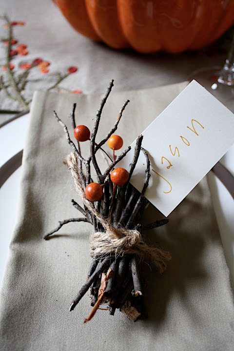 Thanksgiving Place Card Crafts & Projects