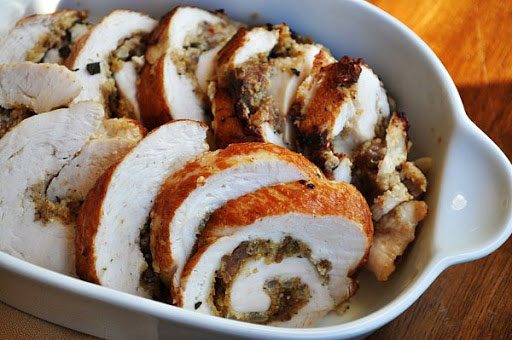 Turkey Roulade aka Stuffed Turkey Thanksgiving Recipe