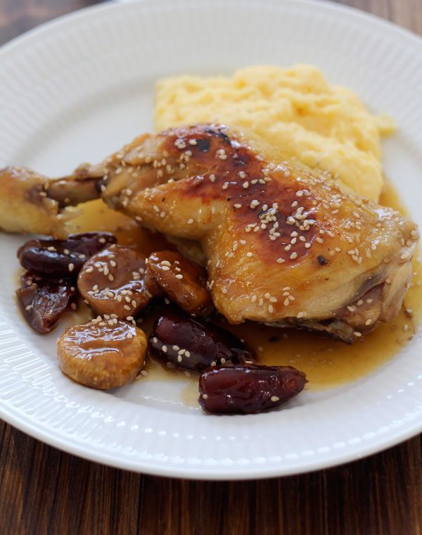 Champagne Chicken with Dried Fruit