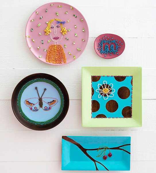 diy plates wall decor