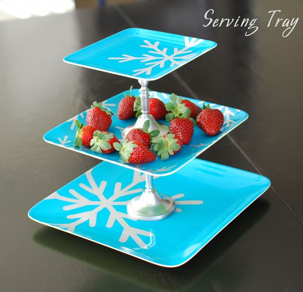 3 tiers diy serving tray