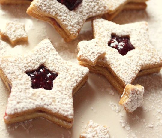 jam filled Star Cookies recipe