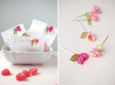 flower toothpick toppers