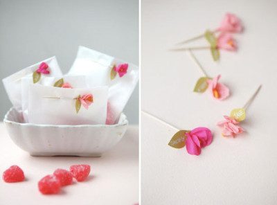 flower toothpick toppers