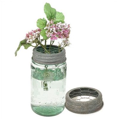 mason jar flower frog