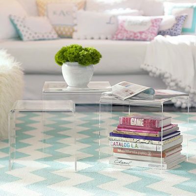 nesting tables as coffee table