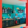 red teal kitchen design thumbnail