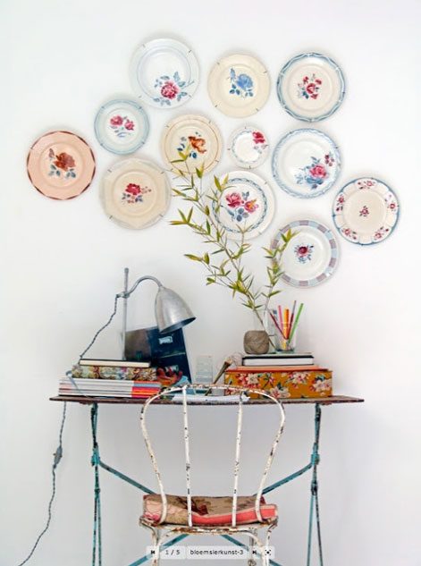 rustic plates wall decor