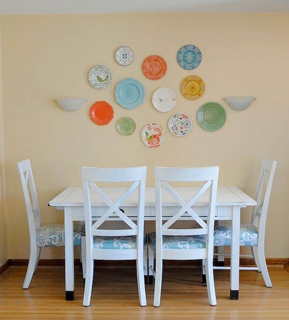 rustic plates wall design