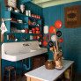 teal red kitchen inspiration thumbnail
