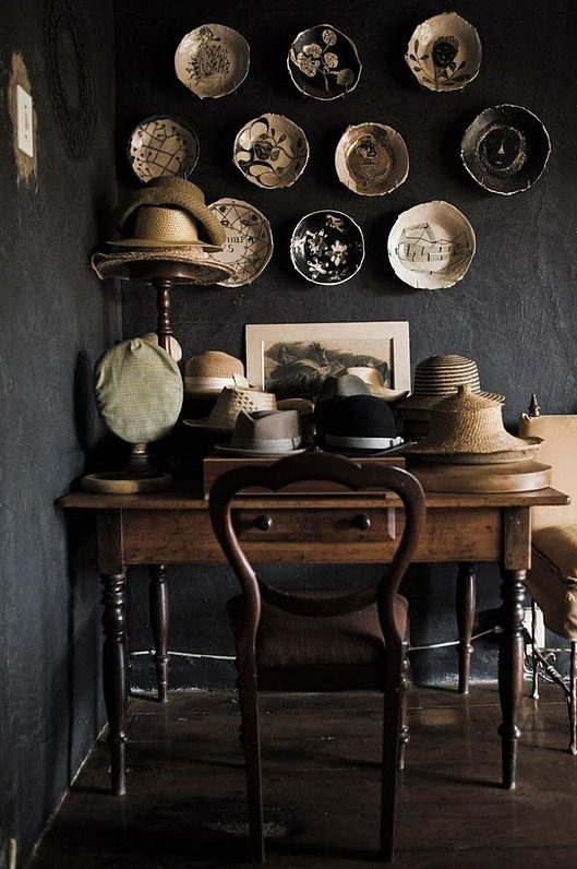 vintage plates wall decor