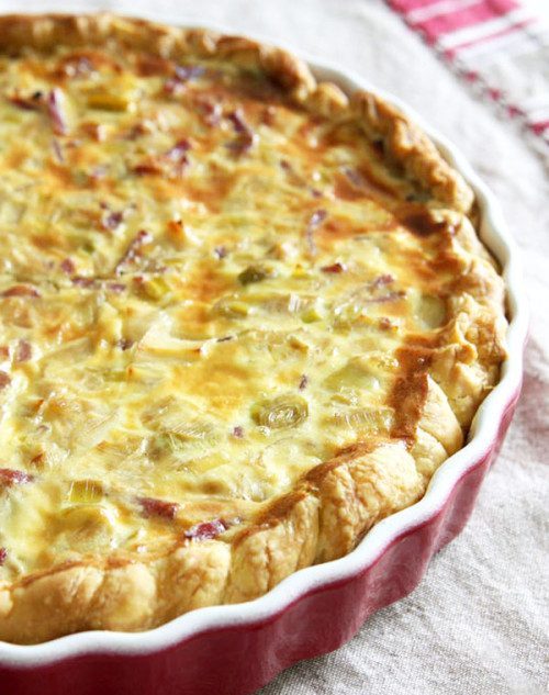 Bacon and Leek Quiche