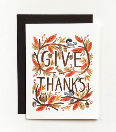 thanksgiving holiday card